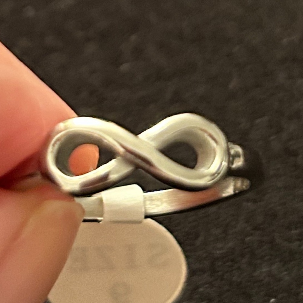Petite, Stainless Steel, Infinity Ring, Brand New